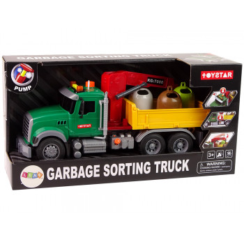 Ciężarówka Auto Dźwig Transport Kosz na Śmieci Dźwięk