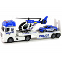 Zestaw Policja Laweta Autko Helikopter Dźwięk Światła