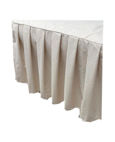 Falbanka do łóżeczka bawełna 60x120 beżowa