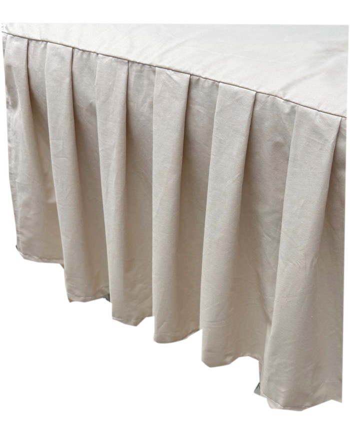 Falbanka do łóżeczka bawełna 60x120 beżowa