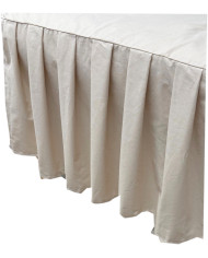 Falbanka do łóżeczka bawełna 60x120 beżowa