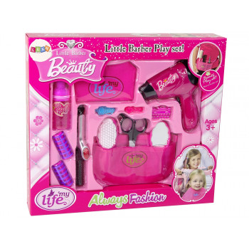 Zestaw Fryzjerski Piękności Suszarka Lokówka Różowy