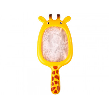 Zestaw do Kąpieli Zwierzątka Gumowe Siatka Żyrafa