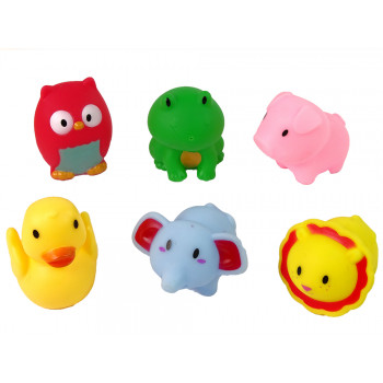 Zestaw do Kąpieli Zwierzątka Gumowe Siatka Żyrafa