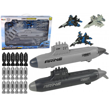 Zestaw Armia Morska Łódź Podwodna Odrzutowce Bomby