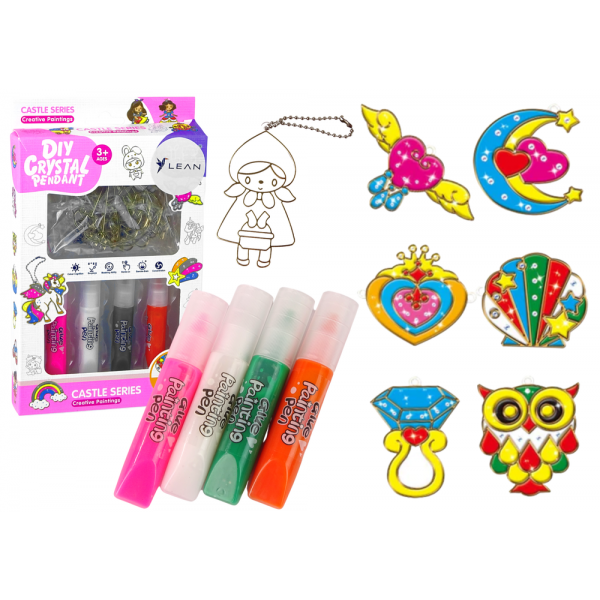 Witraże Zawieszki Do Malowania Zastygająca Farba 6 szt.