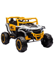 Pojazd na akumulator M1 Biało-Żółty 4x4