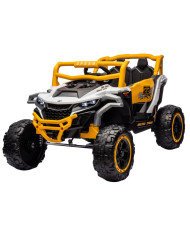 Pojazd na akumulator M1 Biało-Żółty 4x4