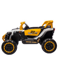 Pojazd na akumulator M1 Biało-Żółty 4x4