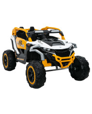 Pojazd na akumulator M3 Żółto-Biały 4x4