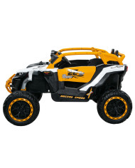 Pojazd na akumulator M3 Żółto-Biały 4x4