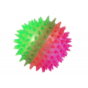 Piłka z kolcami przeźroczysta 8,5cm ze światłem dwukolorowa HPA07