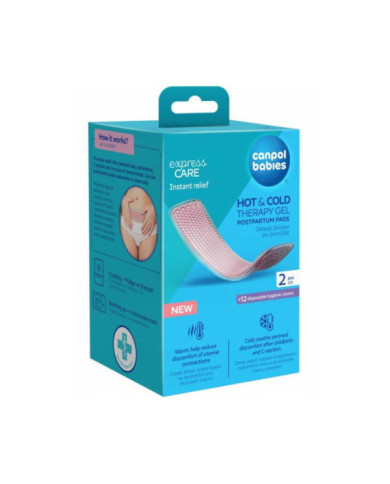Canpol babies Okłady żelowe po porodzie do terapii ciepłem lub zimnem 2 szt. (PRODUKT MEDYCZNY)