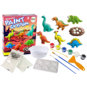 Zestaw DIY Odlewy Gipsowe Malowanie Farby Dinozaury