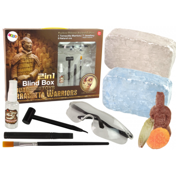 Zestaw Archeologiczny 2w1 Różne Kryształy Skarby