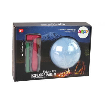 Zestaw Wykopaliska Eksploracja Ziemia Narzędzia Minerały Fiszki