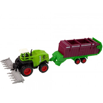 Zestaw Pojazdów Rolniczych Traktor 12 Sztuk Metal