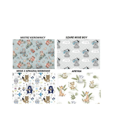 Kocyk 50x70 SZARE MINKY + WZORKI DO WYBORU
