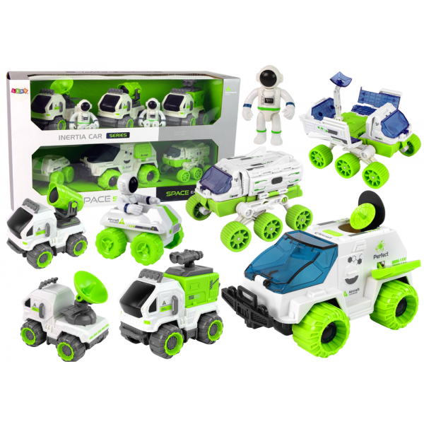 Zestaw Pojazdów Kosmicznych 6w1 Łazik Satelita Astronom Dla Dzieci