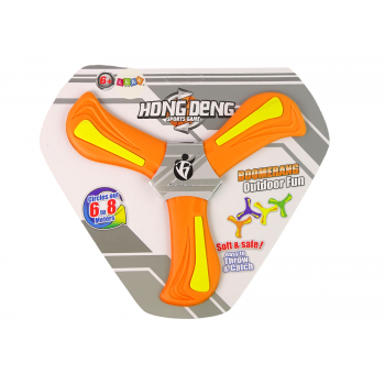 Bumerang Latający Dysk Do Rzucania Pomarańczowy Dla Dzieci