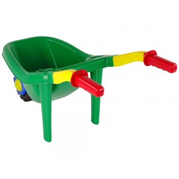 Duża Kolorowa Taczka Ogrodowa Zielona