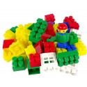 Kolorowe Klocki Konstrukcyjne K3 Średnie 65 Elementów