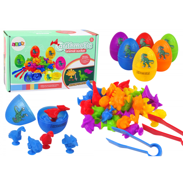 Jajka Dinozaurów Figurki Gumowe Przyssawki