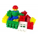 Kolorowe Klocki Konstrukcyjne K3 Małe 30 Elementów
