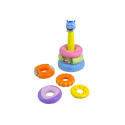 Piramidka Edukacyjna Kolorowe Obręcze