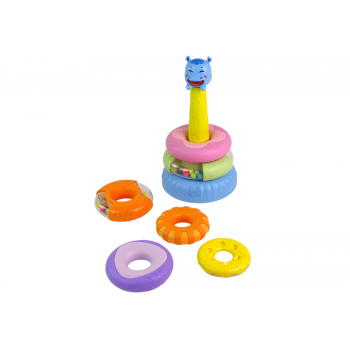 Piramidka Edukacyjna Kolorowe Obręcze