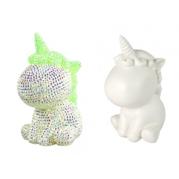 Zestaw Kreatywny Jednorożec DIY Diamenty Kryształki Zielony