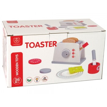 Drewniany Toster Śniadanie Akcesoria Pokrętło Dla Dzieci