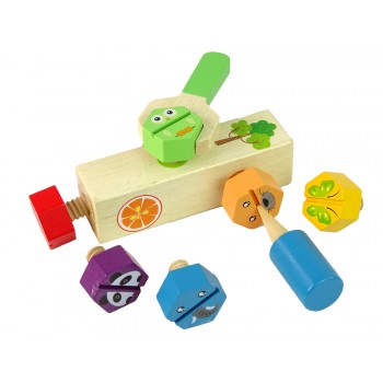 Zestaw Do Majsterkowania Drewno Przykręcanie Śrub Zabawka