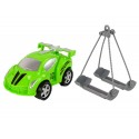 Ciężarówka Laweta Pomoc Drogowa Holownik 1:16 Zielona Dźwięk Światła