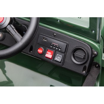 Auto Na Akumulator JH-103 Wojskowa Zieleń 4x4