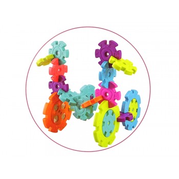 Klocki Konstrukcyjne Płatki Śniegu 120 Elementów