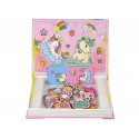Magnetyczna Układanka Książka Jednorożce Puzzle Karty