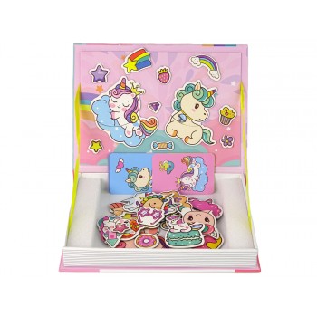 Magnetyczna Układanka Książka Jednorożce Puzzle Karty