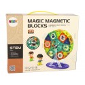 Klocki Magnetyczne Budowle 3D Diabelski Młyn Karuzela 71 Elementów