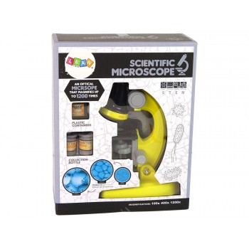 Mikroskop Dziecięcy Zestaw Edukacyjny Żółty