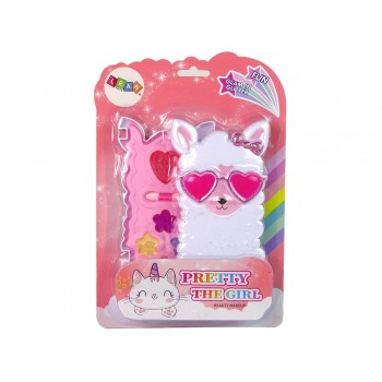 Zestaw Piękności Do Makijażu Błyszczyki Różowa Lama