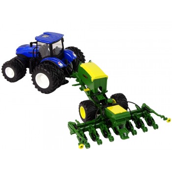 Traktor zdalnie sterowany w skali 1:24 z akcesoriami