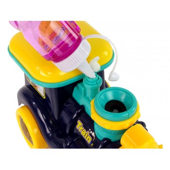 Lokomotywa na Bańki Mydlane Jeździ Światło Dźwięki Niebieska