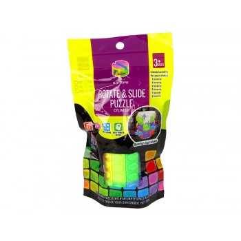 Gra Logiczna Układanka Łamigłówka Walec Obrotowy Kolorowy