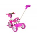 Rower Trójkołowy PRO100 Różowy Koszyk Koła EVA