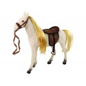 Lalka z Białym Koniem Figurki Akcesoria