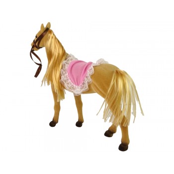 Lalka Jeździec z Brązowym Kucykiem Figurki