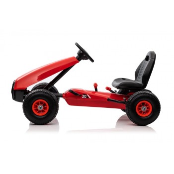 Gokart na Pedały G208 Czerwony