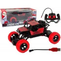 Auto Zdalnie Sterowane Terenowe R/C 1:18 Czerwone.