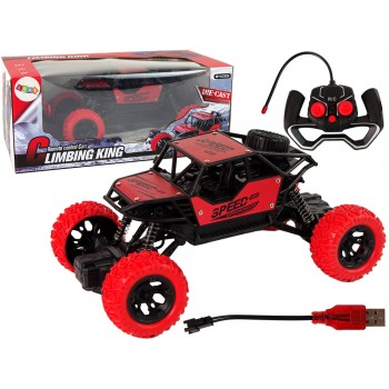 Auto Zdalnie Sterowane Terenowe R/C 1:18 Czerwone.